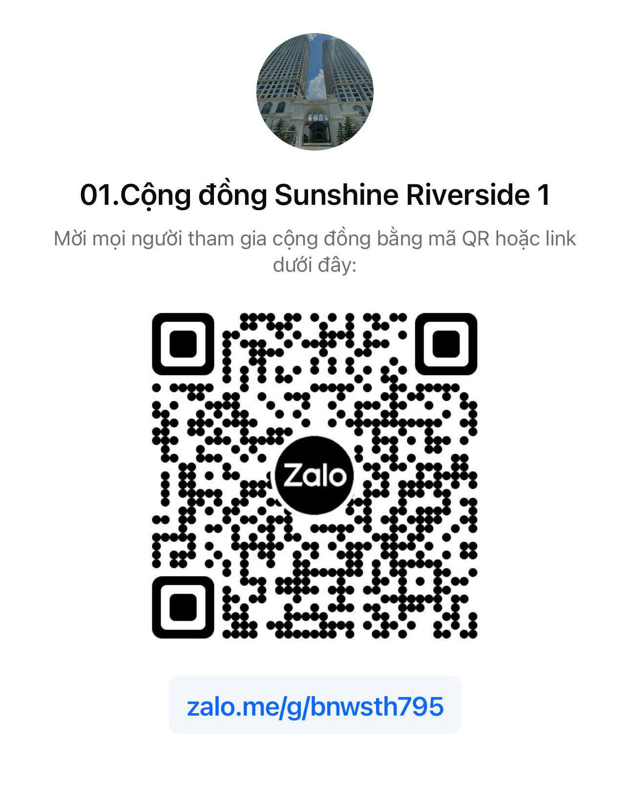 Mã QR 01.Cộng đồng Sunshine Riverside 1